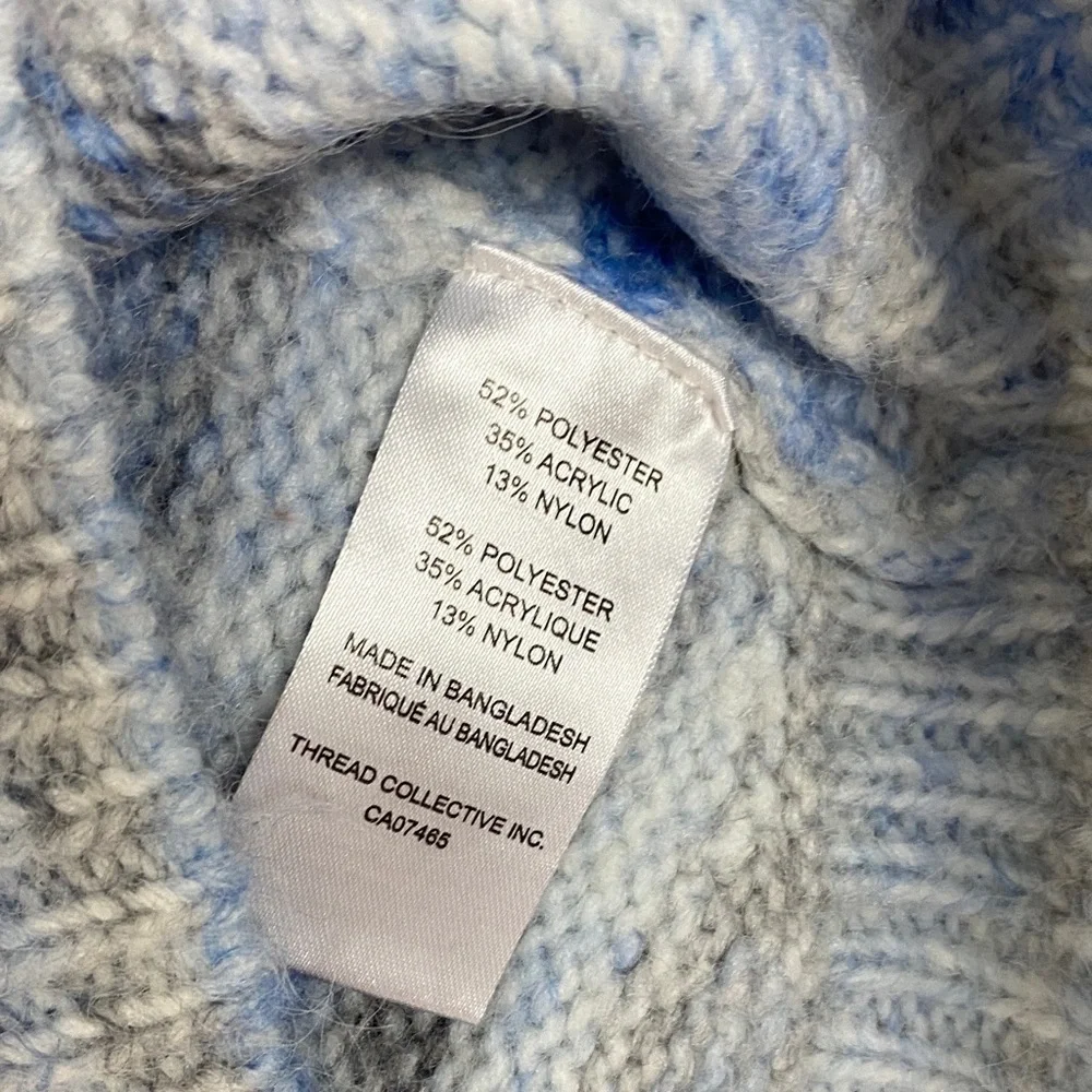 Mexx Turtle Neck Sweater Blue Size Medium - Picture 4 of 8